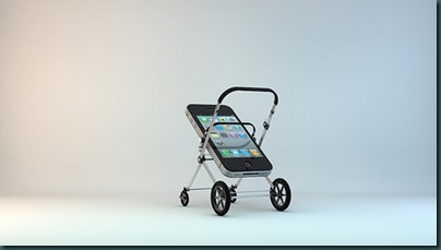 stroller iphone 4 - medium