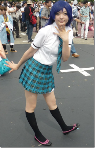 unknown cosplay 064 from comiket 2010 / the idolmaster cosplay - kisaragi chihaya