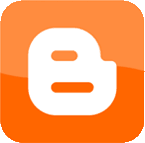 b dentro quadrato arancione, logo di blogger