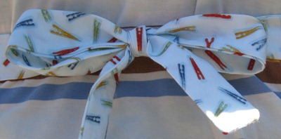 tied with a bow
