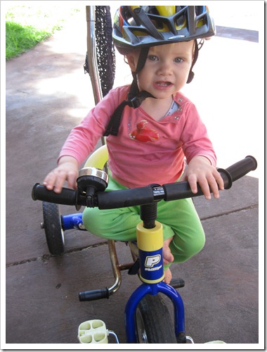 riding a bike