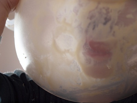 licking the bowl