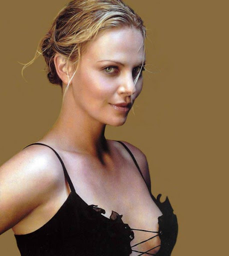 charlize theron kiss video