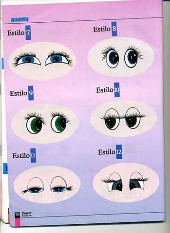 dibujos ojos de caricatura