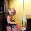 Maddy in her Easter dress
