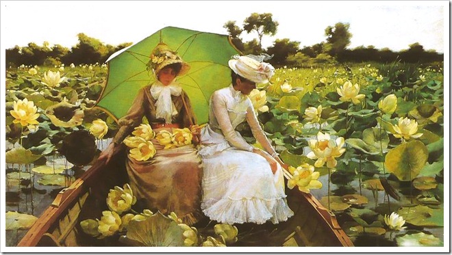 Charles Courtney Curran (1861-1942)   Lotus Lilies 1888.