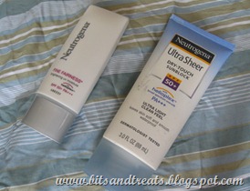 neutrogena fine fairness brightening uv moisture and ultra sheer dry-touch sunblock