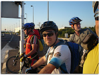 Mountain Bikes waiting for a traffic light Photo Mountain Bikes waiting for a traffic light Photo