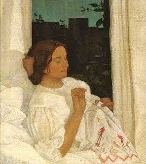 [Maxwell Ashby Armfield (British artist, 1881-1972)  Portrait of the Artist's Wife[4].jpg]