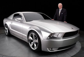 Iacocca with Mustang Iacocca Edition