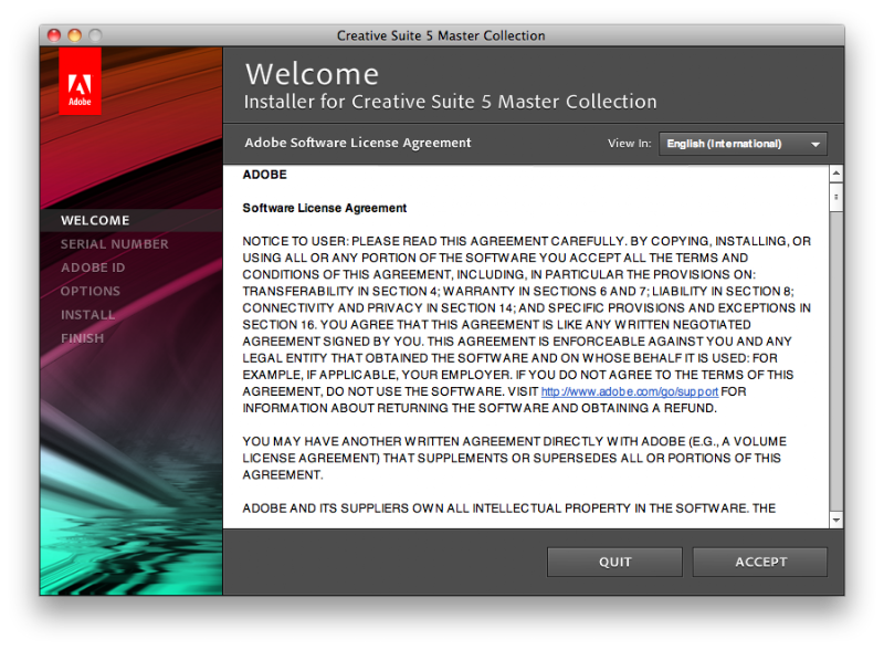 Adobe Software License Agreement