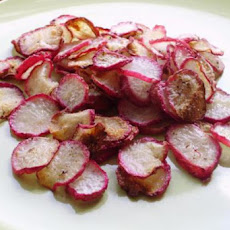 Crispy Baked Radish Chips (Low Fat/Low Carb)