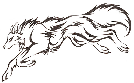 Tribal Tattoos Of Wolves. Tribal tattoo with wolf