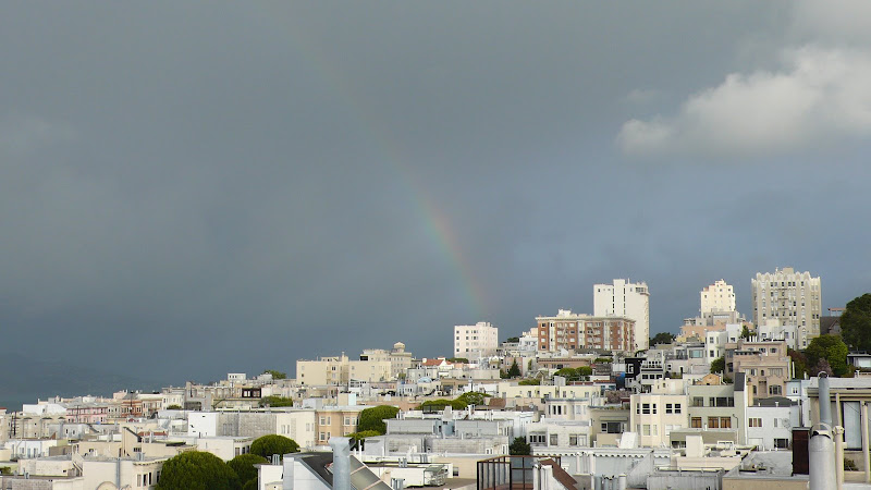 I saw a rainbow! I saw a rainbow!