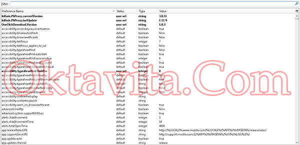 About:Config Mozilla Firefox