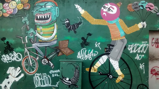 Arte Grafitti Crazy Bikes