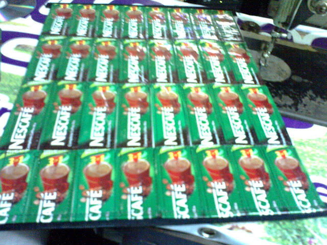 Nescafe Tote Bag all sachets sewn