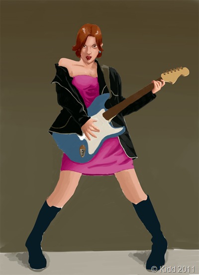 Girl and Guitar