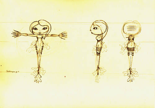 Sélénya_ model sheet Sélénya_ model sheet