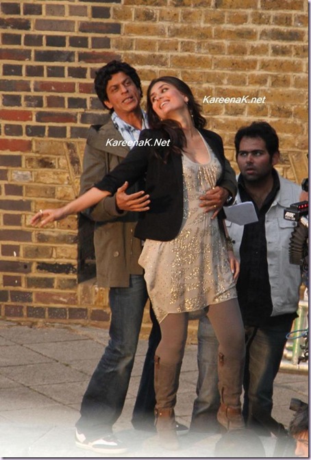 SRK and Kareena on sets of Ra.One  