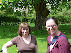 Martha and Emma at Hailes Abbey.JPG