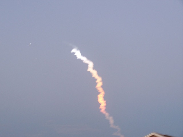 [If you look to the side, you can see the rocket falling and the rest is the shuttle trail![2].jpg]