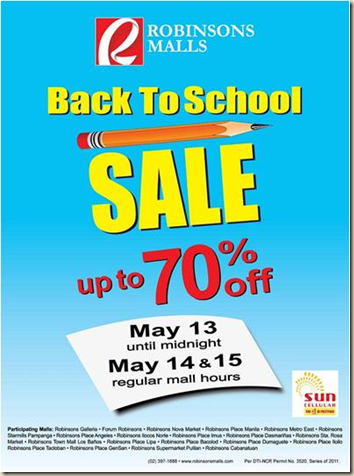 Robinsons May Sale