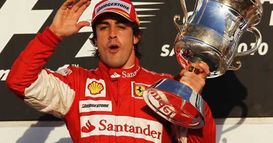 Fernando Alonso juara balapan F1 2010 Bahrain