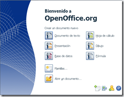 Aspecto de la suite OpenOffice Aspecto de la suite OpenOffice