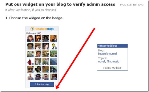 colocar widget de networkedblogs en nuestro blog
