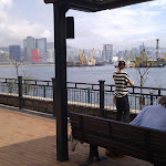 Hongkong Park mit Blick auf Hafen