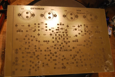 Components Side Print on the Single Sided Copper Clad Board