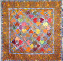 Autumn At Last. This quilt is Kantha Quilted.