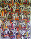 AFRICA JAZZ -  190cm x 150cm (75 in x 59 in) - This is a reversable quilt-as-you-go project for the adventurous quilter. Skill level - intermediate +