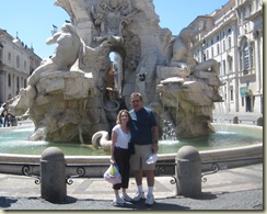 Rome - Plaza Navona and us