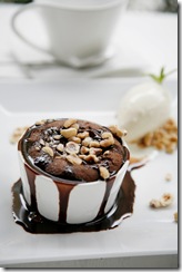 baked chocolate pudding