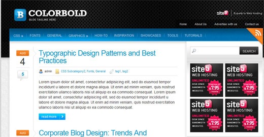 [Free-premium-magazine-style-black-blue-wordpress-theme- one-column-colorbold[2].jpg]