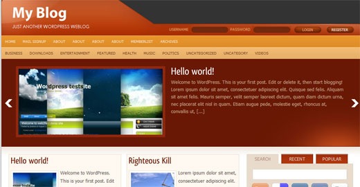 Perogato-2009- Free-premium-magazine-style-wordpress-theme