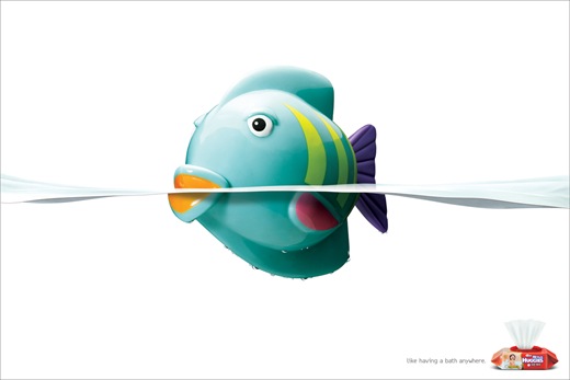 Creative-advertising-hd-desktop-wallpapers-graphics-fish_Baby Wipes_Yuhan-Kimberly