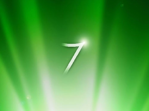 Green 3d Windows 7 Desktop