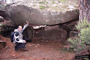 Sujetando la piedra