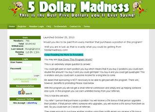 5 Dollar Madness Money