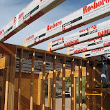 Toenailing greatroom beams 5/3