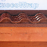 Close-up of birdstop/drip edge 10/4