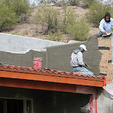 Finish office parapets 10/28