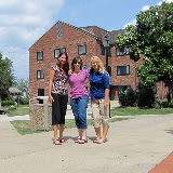 Stacy, Laur, Melvin at Mount Union - McMaster Hall