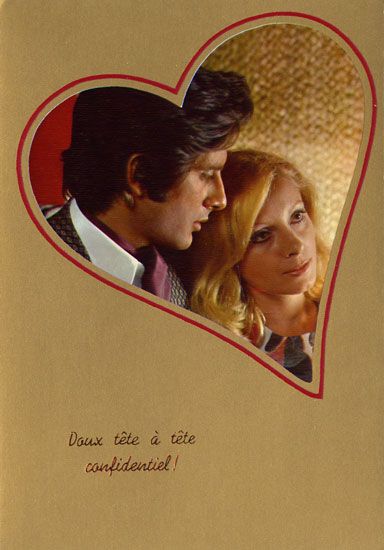 Cartes Postales Pop et  Kitsch des années 50, 70 et 70 - Pop and kitsch vintage postcards from the fifties, the sixties and the seventies : Golden Love
