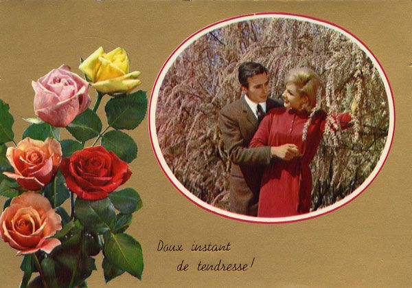 Cartes Postales Pop et  Kitsch des années 50, 70 et 70 - Pop and kitsch vintage postcards from the fifties, the sixties and the seventies : Golden Love