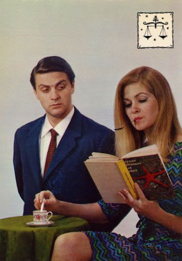 Cartes Postales Pop et Kitsch des années 50, 70 et 70 Zodiac Lovers / Amoureux du Zodiaque