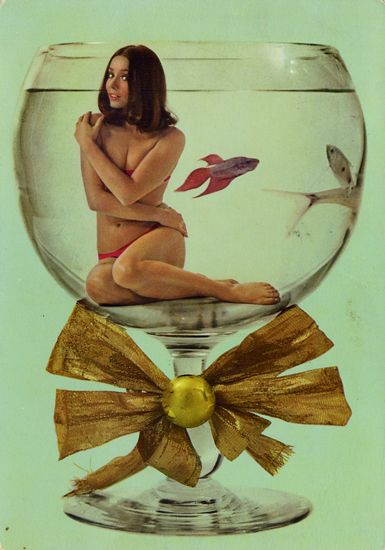 Cartes Postales Pop et Kitsch des années 50, 70 et 70 - Pop and kitsch vintage postcards from the fifties, the sixties and the seventies : Sexy girls, Femmes sexy